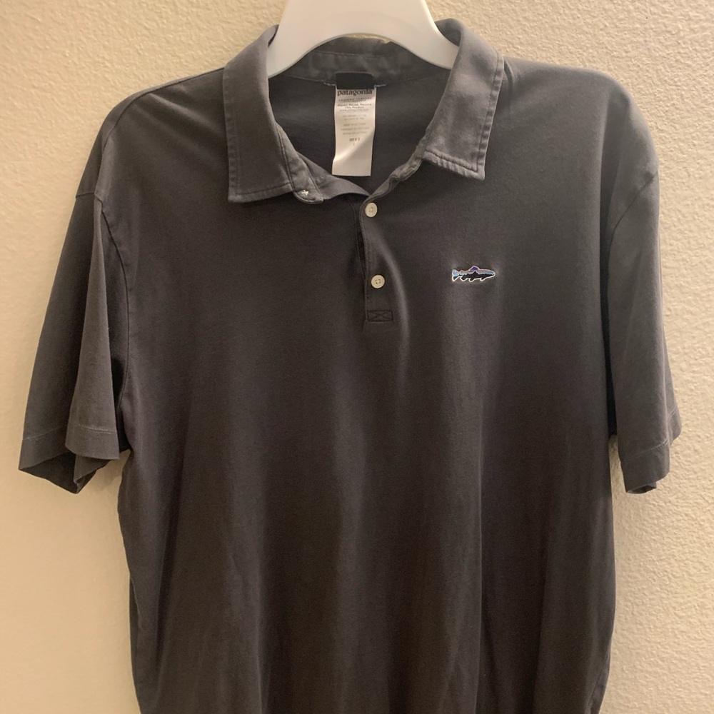 Large Grey Patagonia Polo
